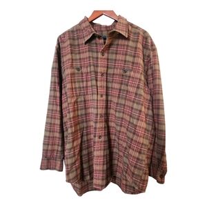 NWOT Orvis Regent Plaid Flannel Button-Up Shirt